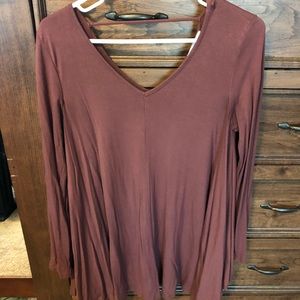 Mauve flowy top